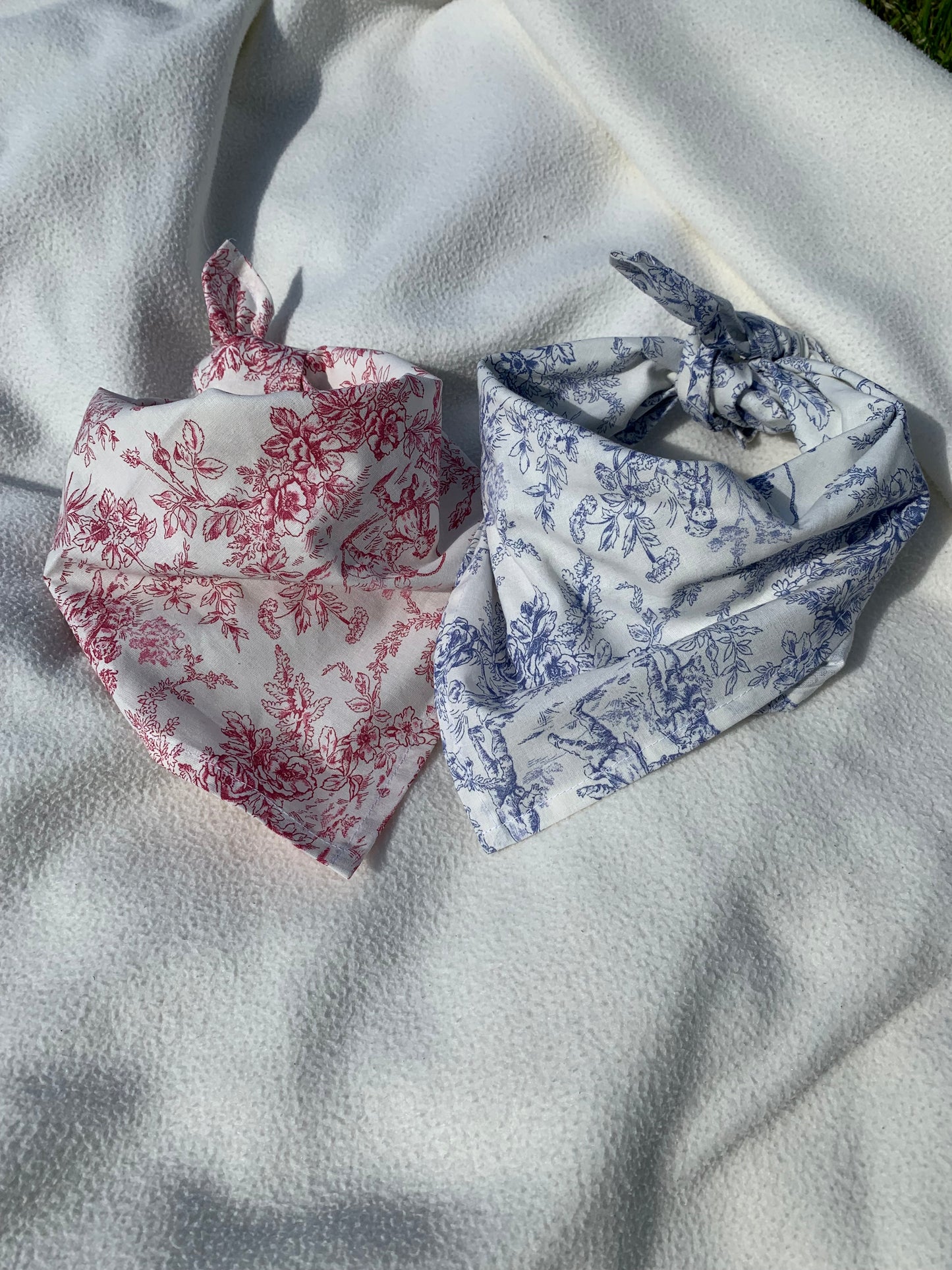 Bandana - Jouy de Fruits Fleuris Bleu