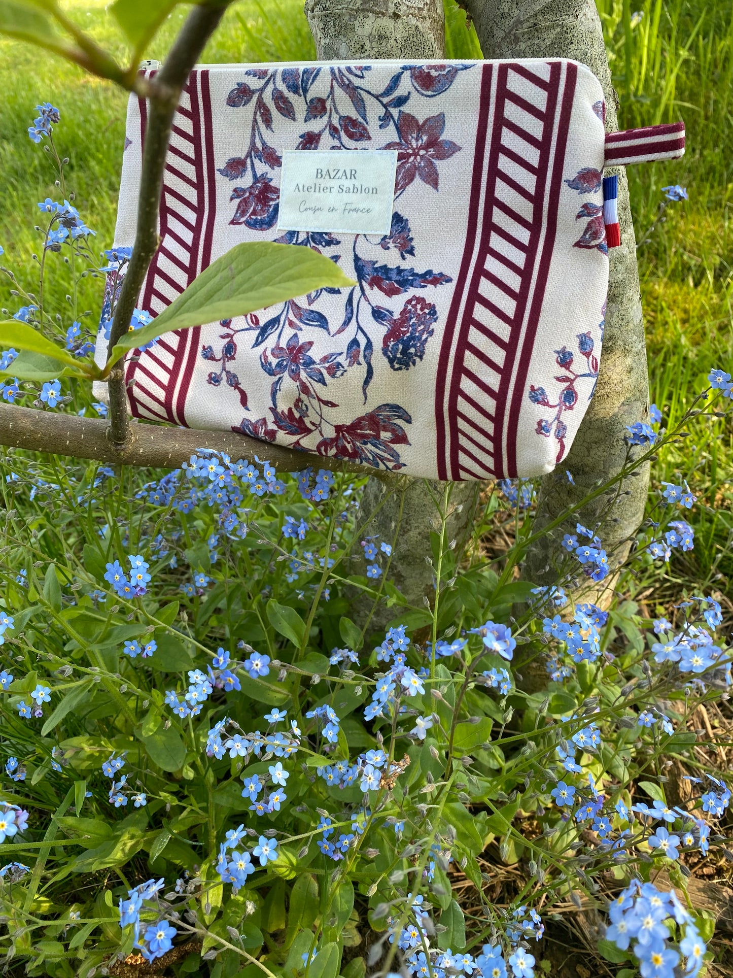 Trousse de Toilette - Maison de Campagne Rouge Bleu