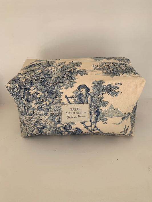 Trousse de Toilette XXL - Jouy de Fruit bleu