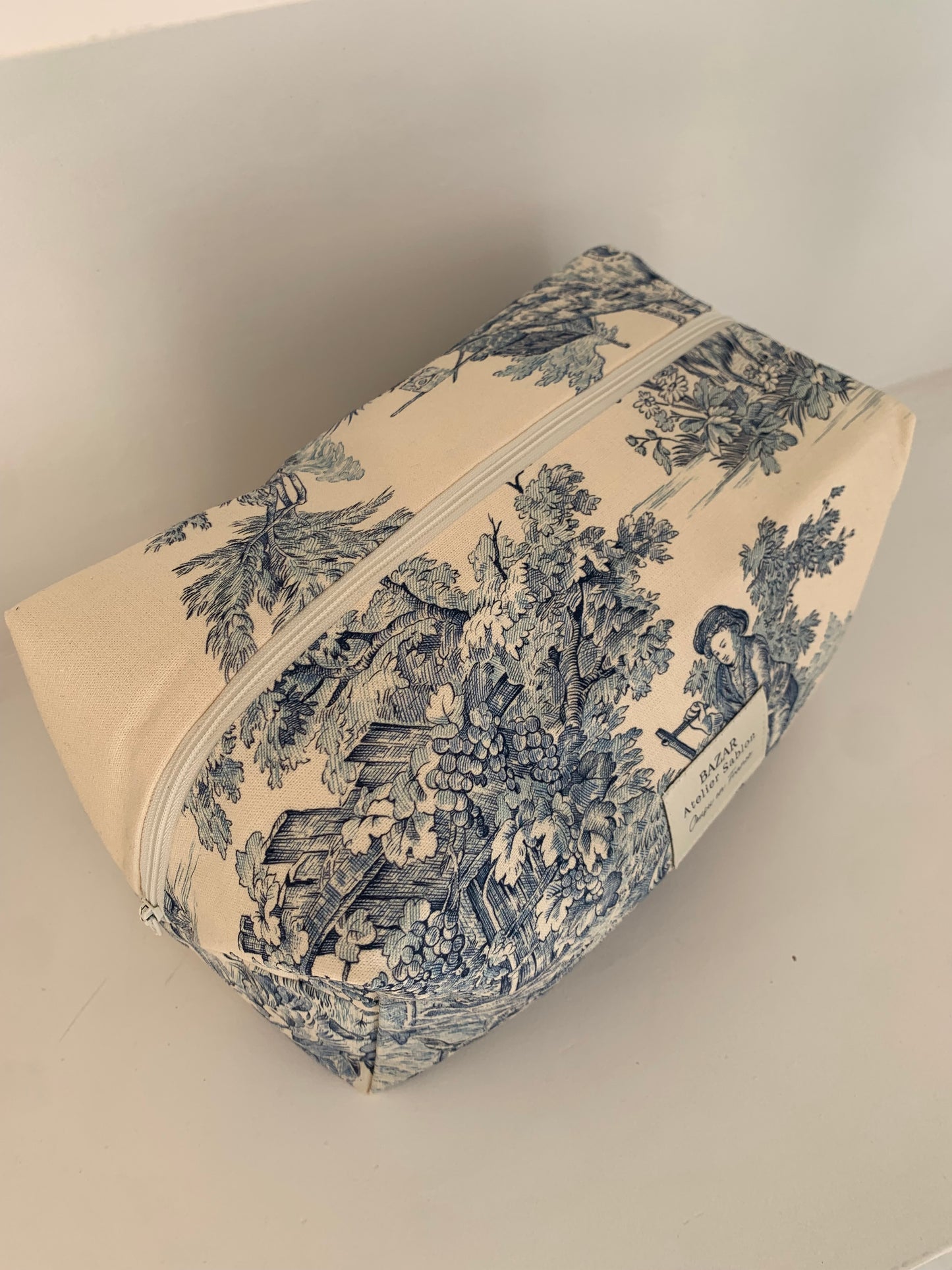 Trousse de Toilette XXL - Jouy de Fruit bleu