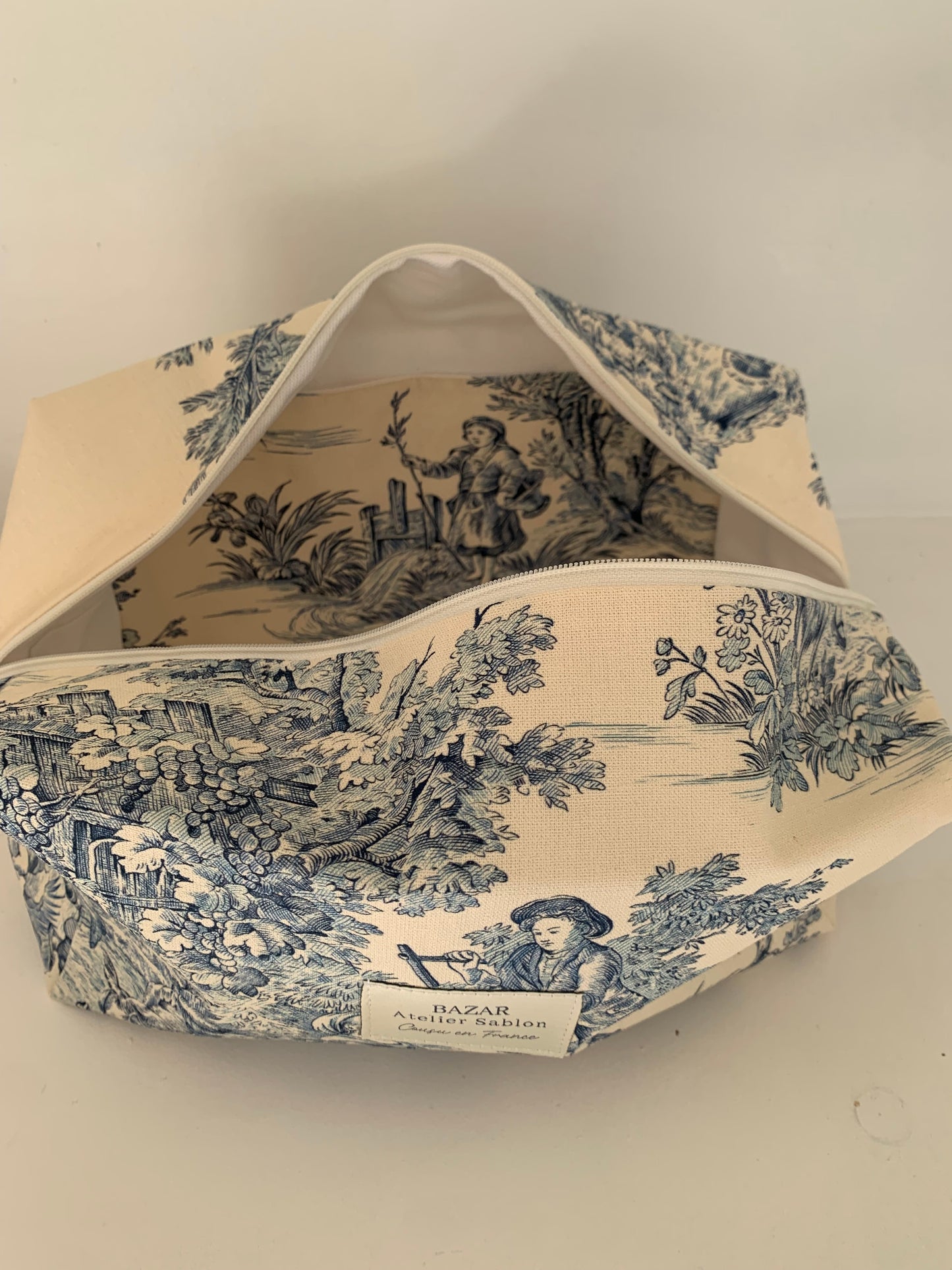 Trousse de Toilette XXL - Jouy de Fruit bleu