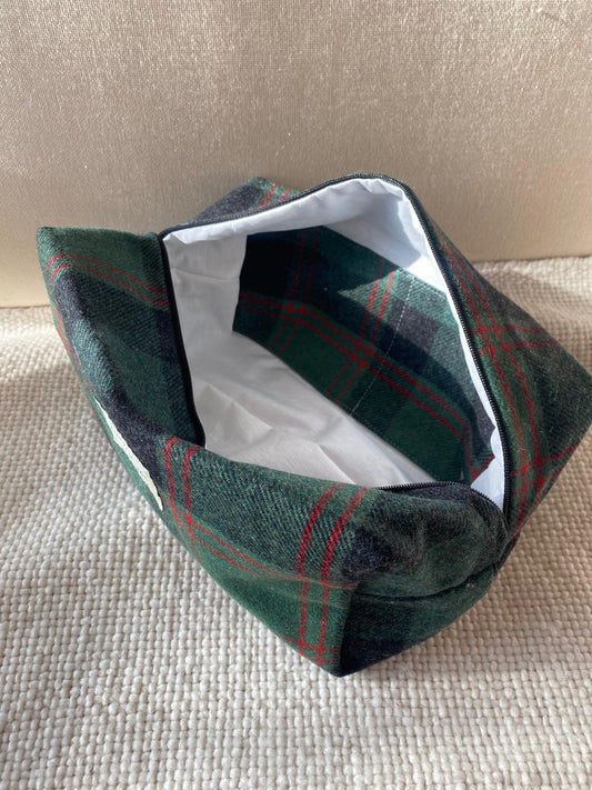 Trousse de Toilette XXL - Tartan Pion Vert