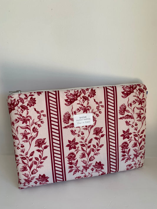 Pochette Ordinateur 13'' - Maison de Campagne Framboise