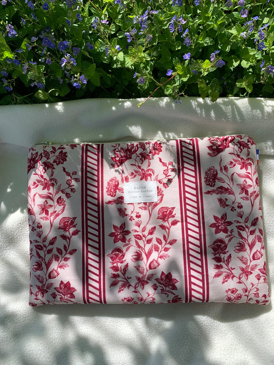 Pochette Ordinateur 13'' - Maison de Campagne Framboise